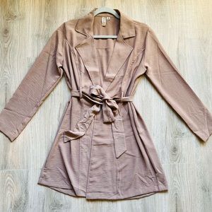 Tan women’s trench coat